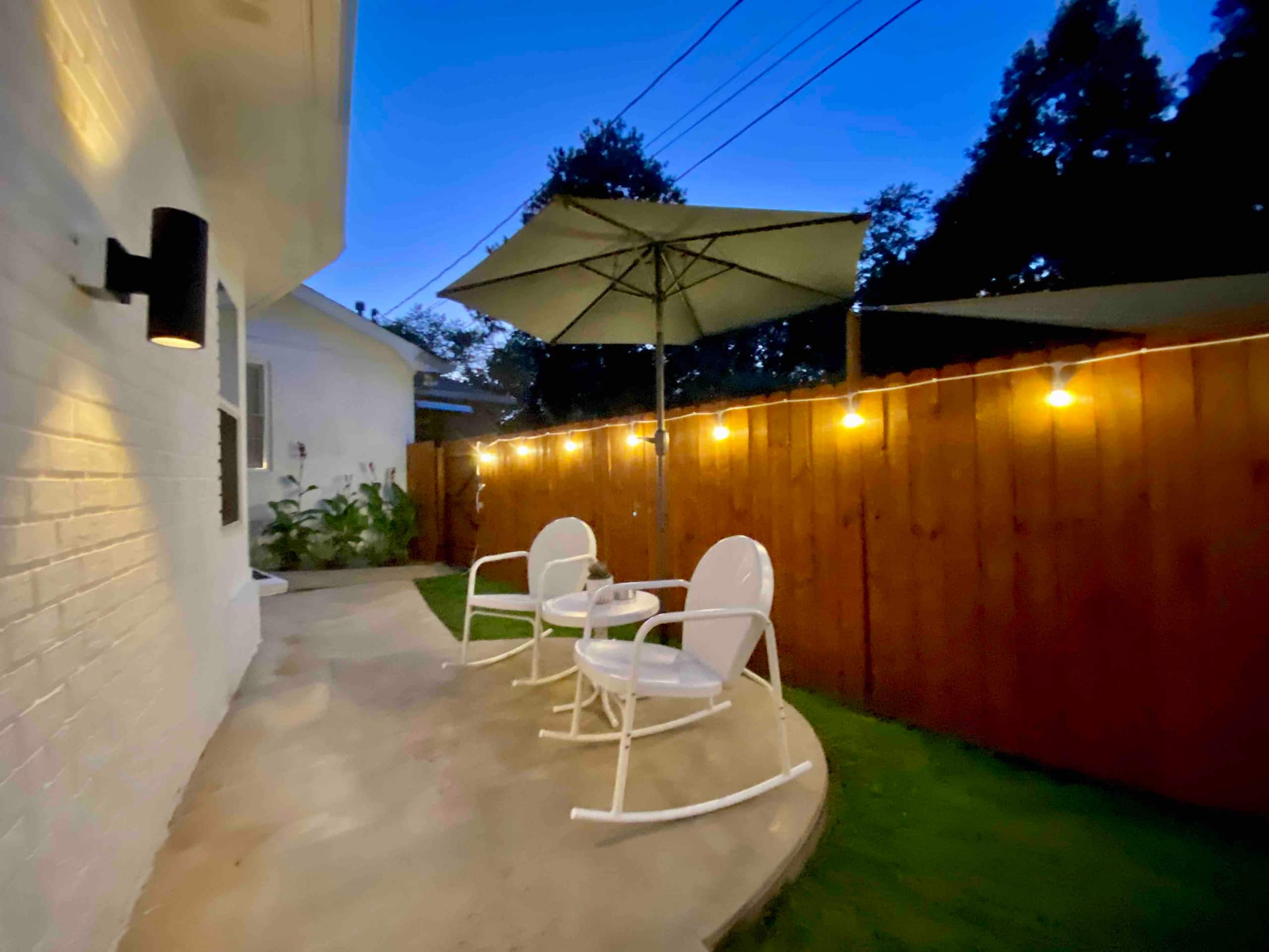 Patio at Toadhaus